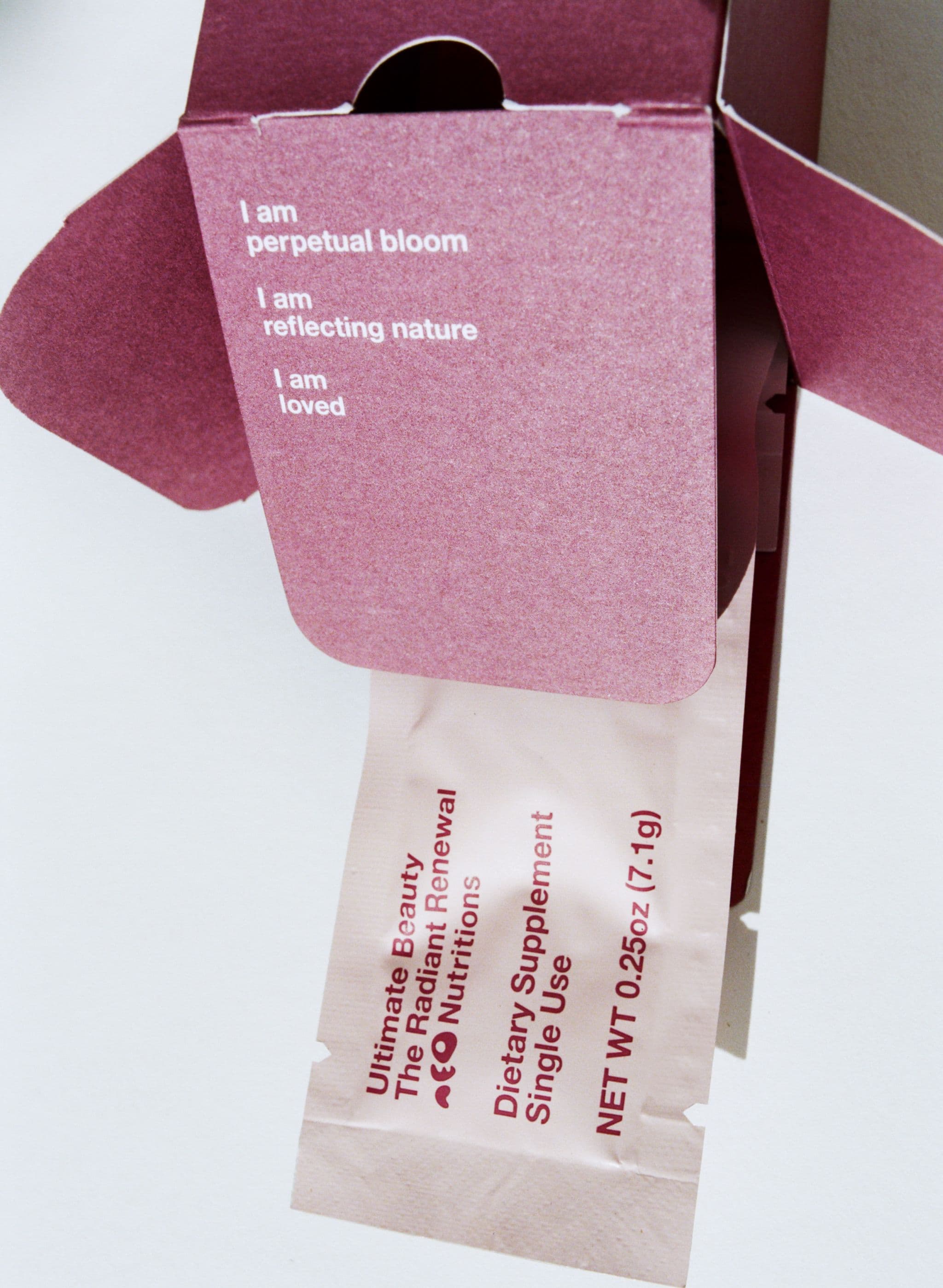 Box of Ultimate Beauty with Sachet pulled out